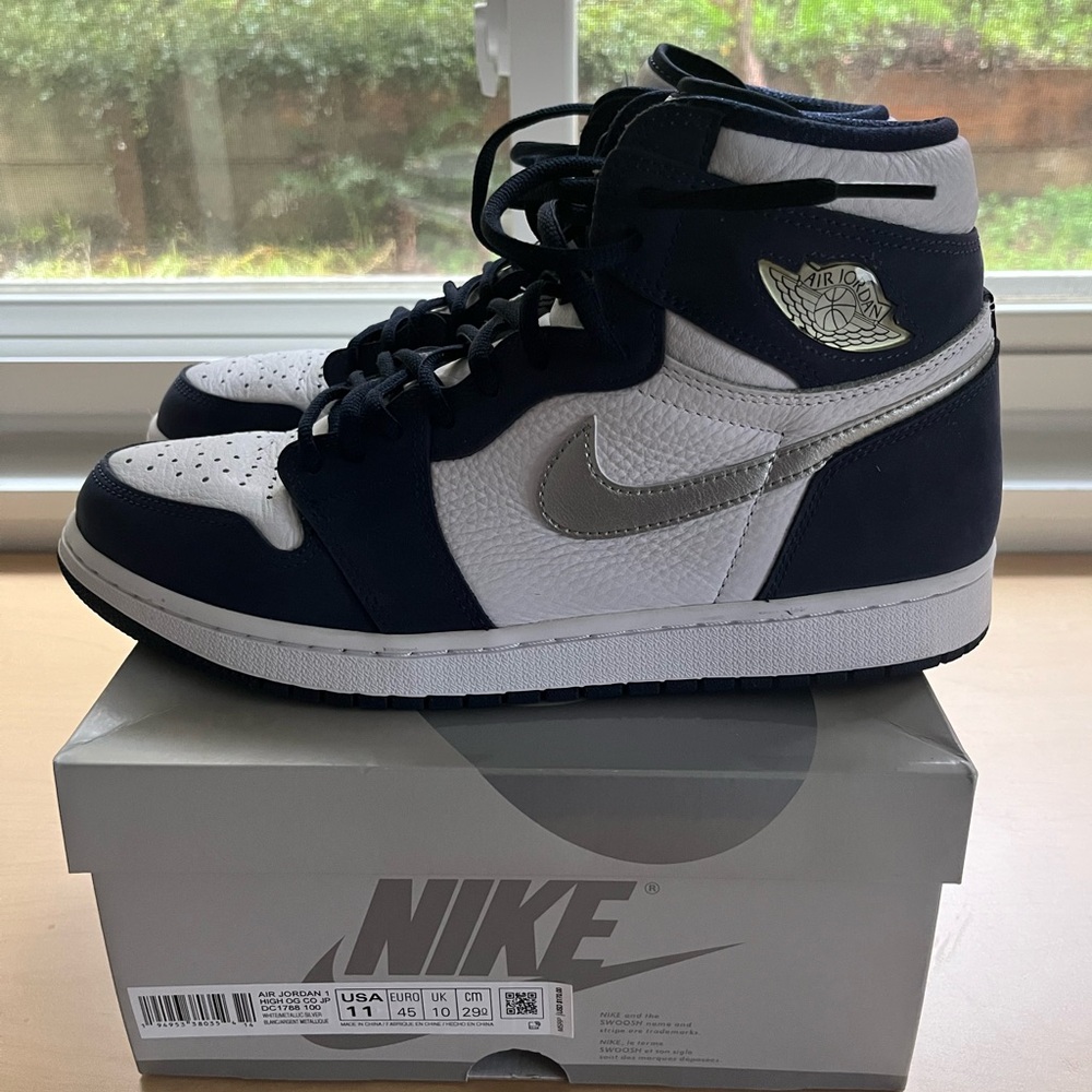 Nike Air Jordan 1 Retro High CO.JP Sneaker Midnight Navy Size 11